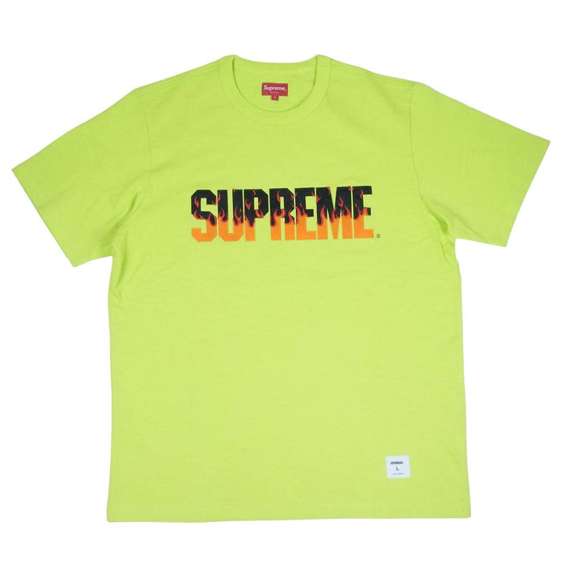 SUPREME　 19AW Flame S／S Top フレイムロゴTシャツ