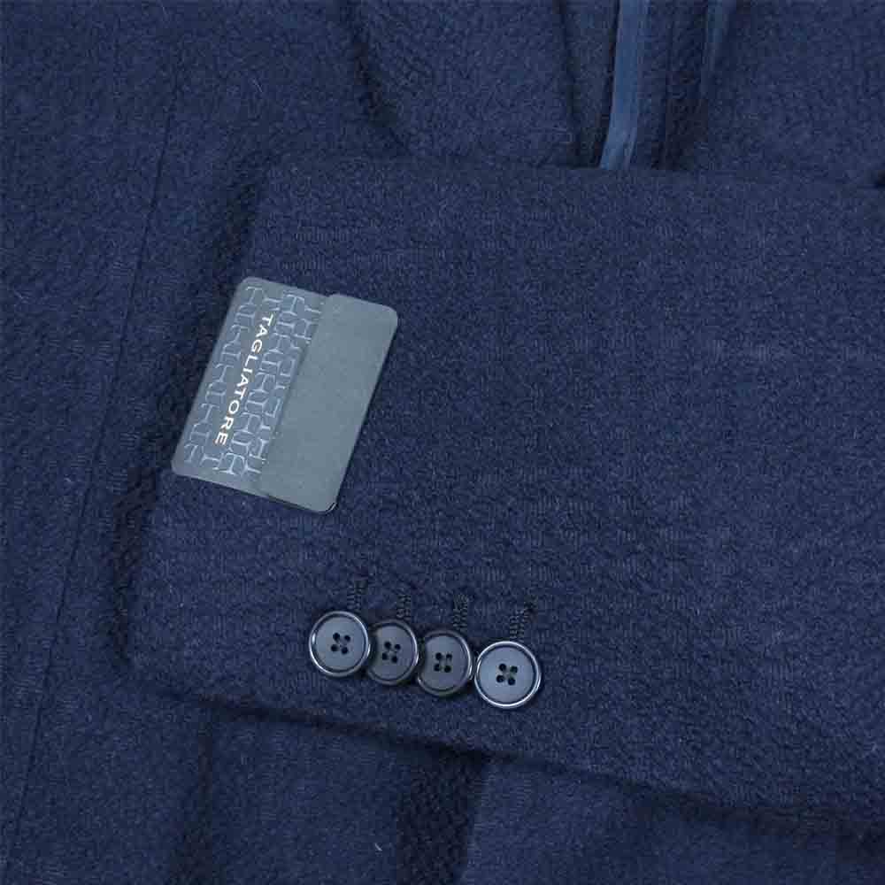 タリアトーレ G-DARWIN26B made in ITALY DARWIN ダーウィン 織り柄 ピークドラペル 2B ジャケット ネイビー系 50【新古品】【未使用】【中古】