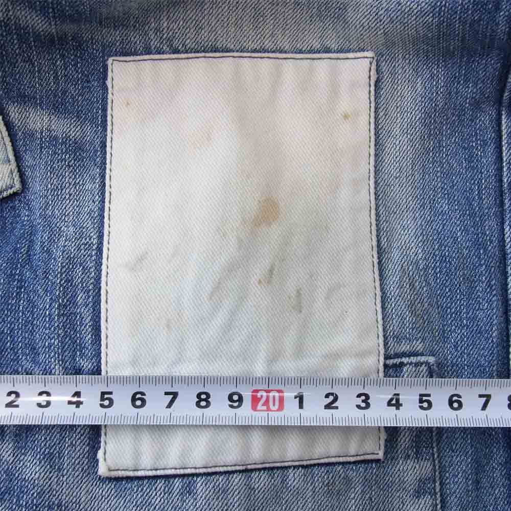 パッチワーク ダメージ加工 デニム パンツ インディゴブルー系 3【中古】