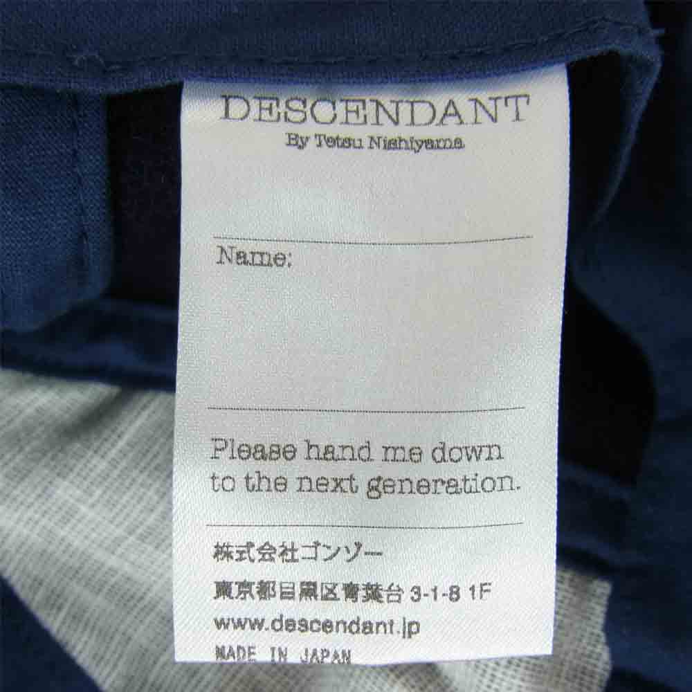 DESCENDANT ディセンダント WOOL CAP ウール キャップ ネイビー系 F【中古】