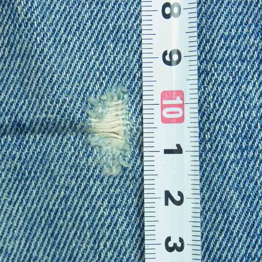 A BATHING APE アベイシングエイプ URSUS BAPE ストレート ロゴ コットン デニム パンツ インディゴブルー系 S【中古】