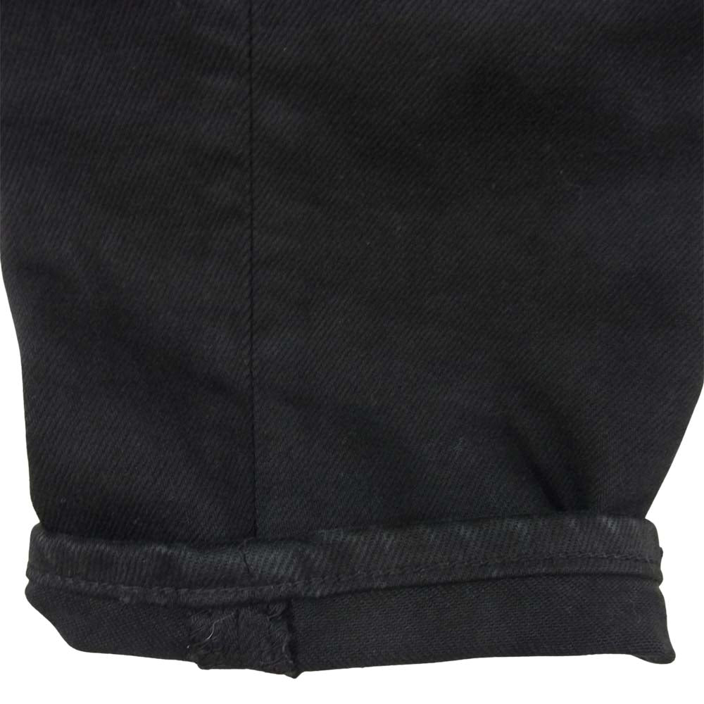 ISAMUKATAYAMA BACKLASH イサムカタヤマバックラッシュ 1356-06 コットンストレッチ セミサルエルパンツ ブラック系 S【中古】