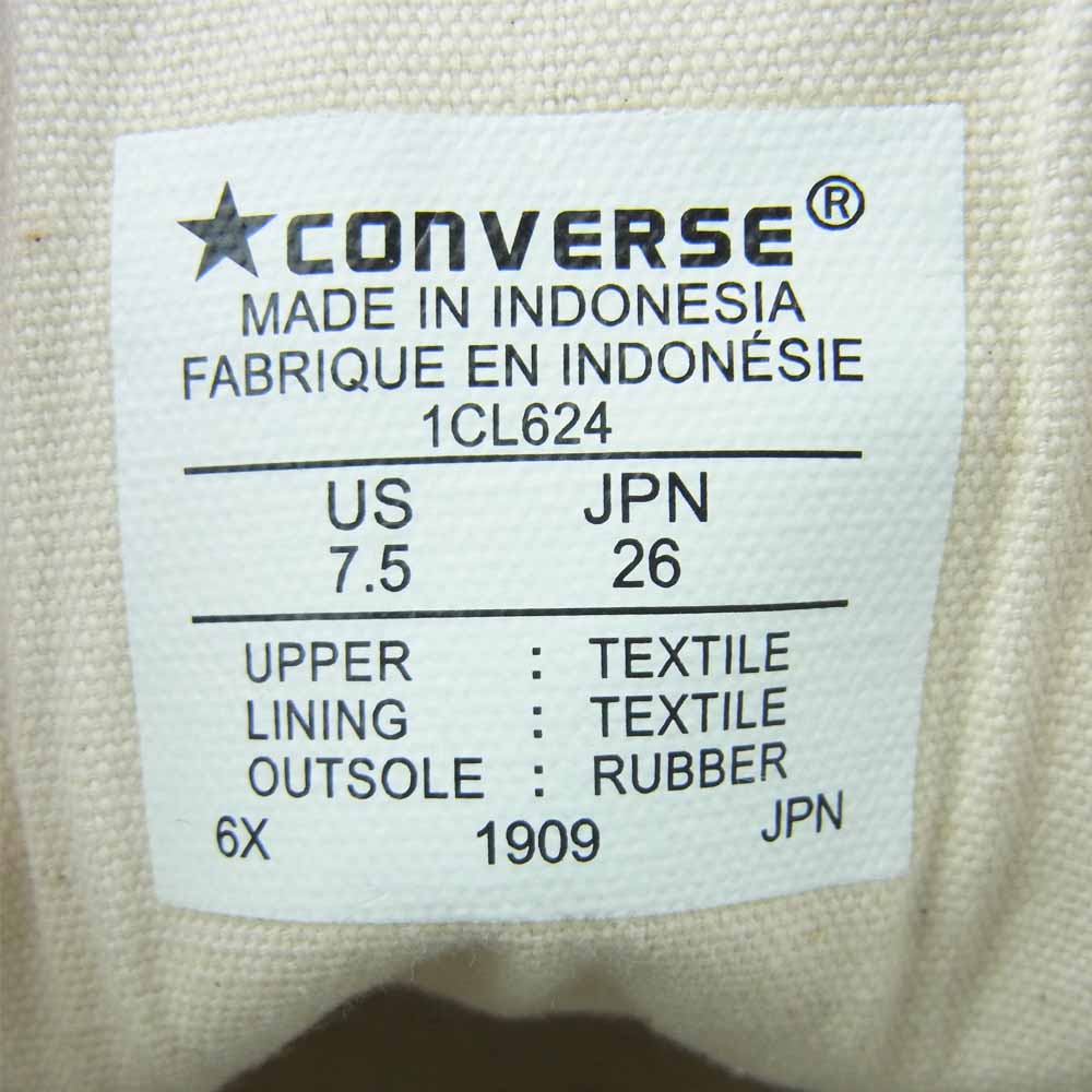 CONVERSE コンバース 1CL624 WACKO MARIA ワコマリア ALL STAR OX WM オールスター オックスフォード スニーカー グレー系 26cm【中古】