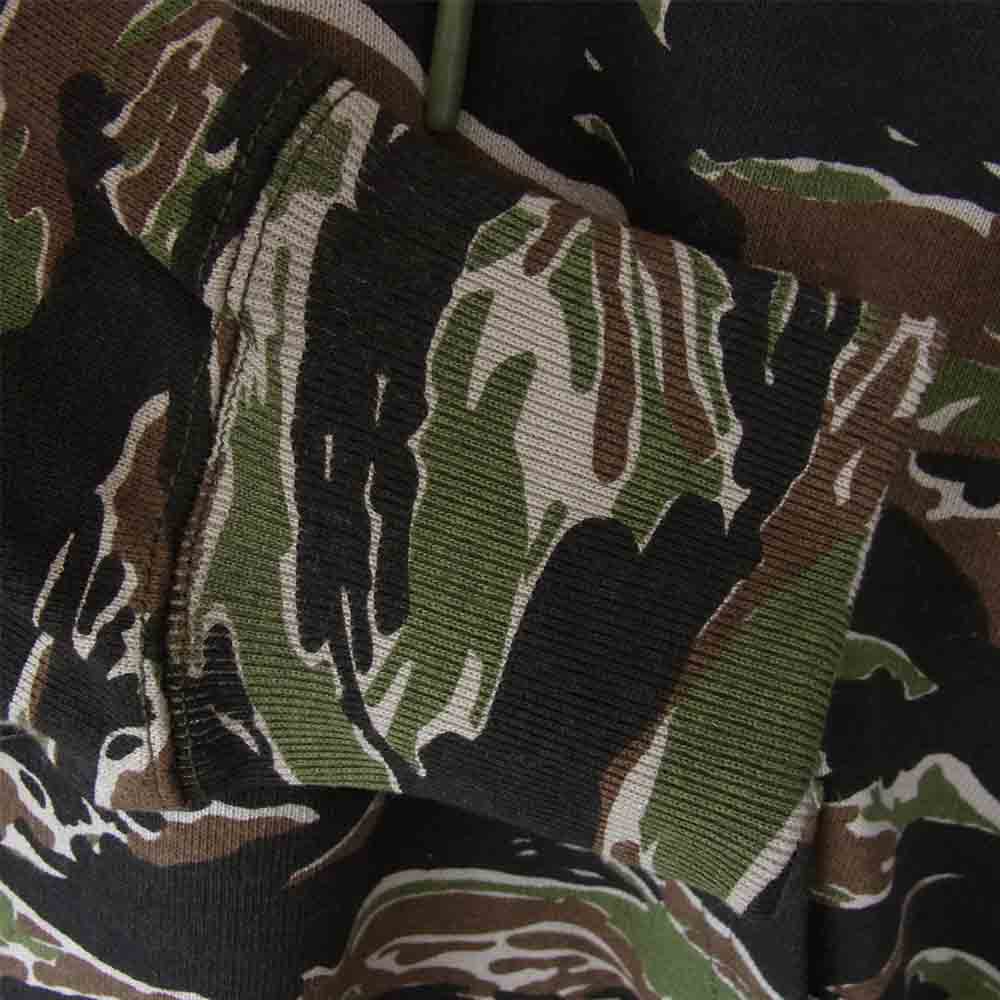 READY MADE レディメイド RE-CO-CM-00-00-196 HOODIE タイガーカモ チャンピオンオマージュロゴ フーディー マルチカラー系 L【極上美品】【中古】