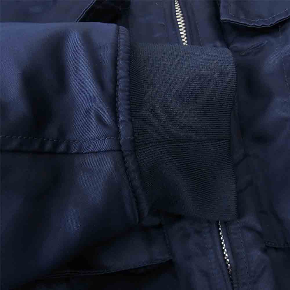 MAISON MARGIELA メゾンマルジェラ 20SS S50AM0440 Bomber jacket 中綿入り ナイロン ボンバー ジャケット ネイビー系 44【美品】【中古】