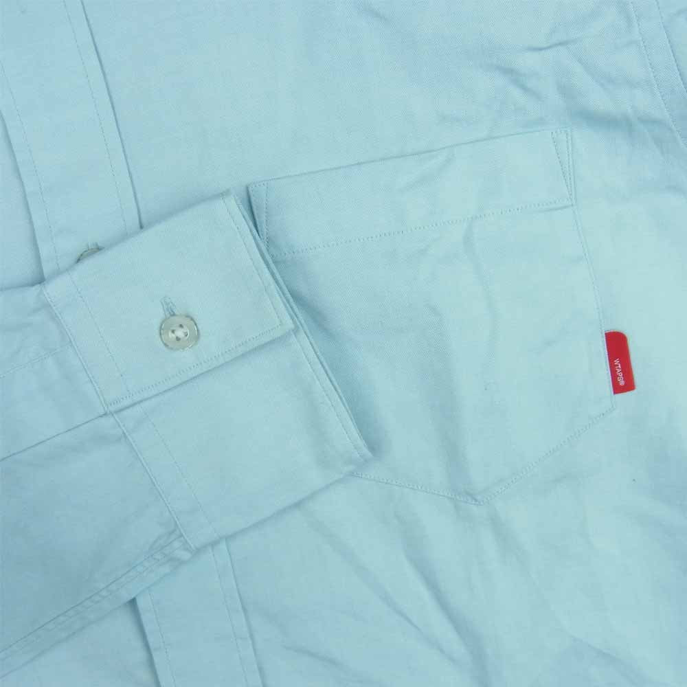 WTAPS ダブルタップス 14ss 141spdt-shm02 PLAIN L/S SHIRTS COTTON OXFOD THOMAS MASON 長袖 シャツ ライトブルー系 S【中古】