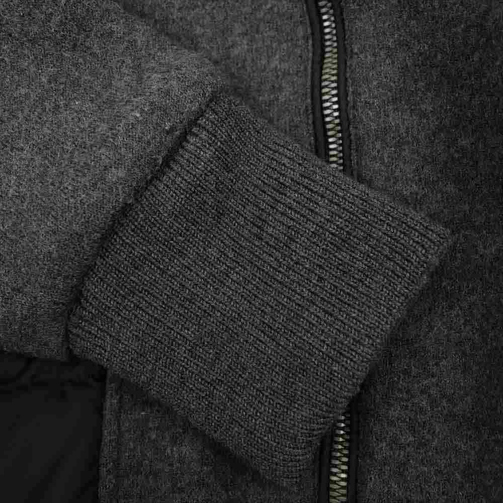 MONCLER モンクレール A20918433500 80394 MAGLIA CARDIGAN マグリア カーディガン ダウン ジャケット ダークグレー系 ブラック系 M【中古】
