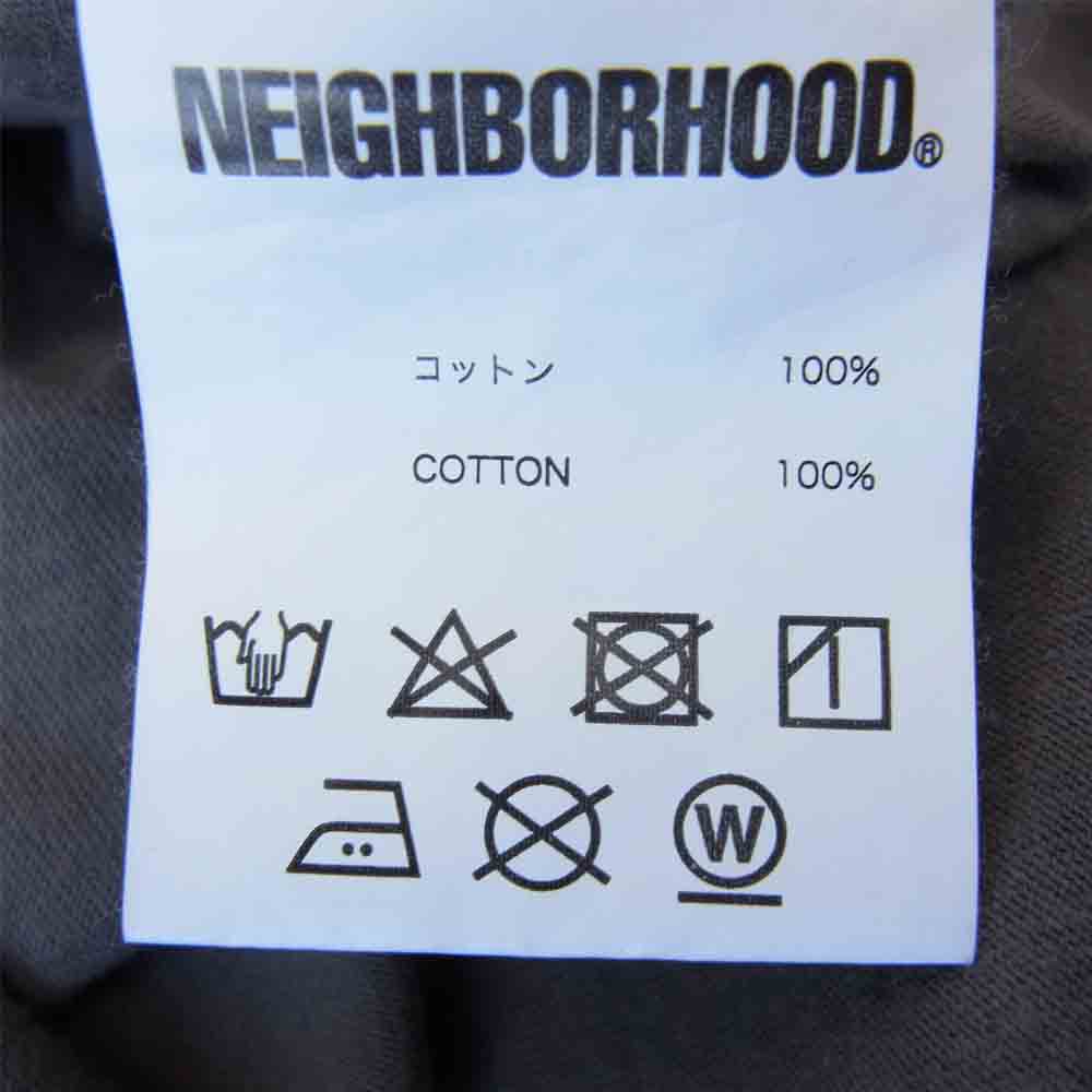 NEIGHBORHOOD ネイバーフッド 21SS LABEL C-TEE S/S ロゴ プリント 半袖 Tシャツ グレー系 L【中古】