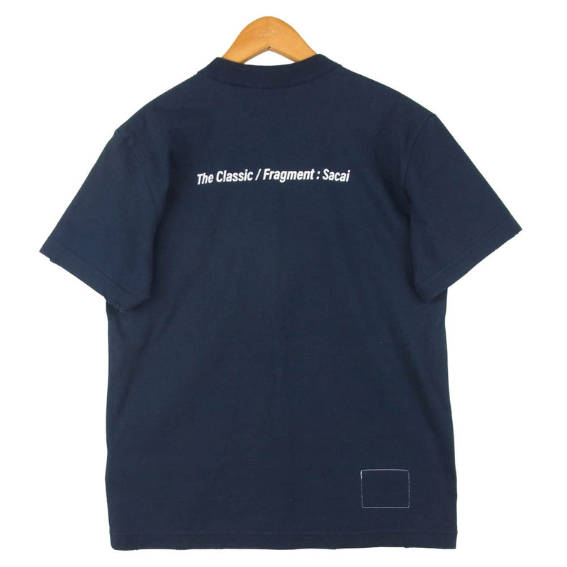 Sacai サカイ 21-0314S Fragment T-Shirt フラグメント 半袖 Tシャツ ダークネイビー系【新古品】【未使用】【中古】