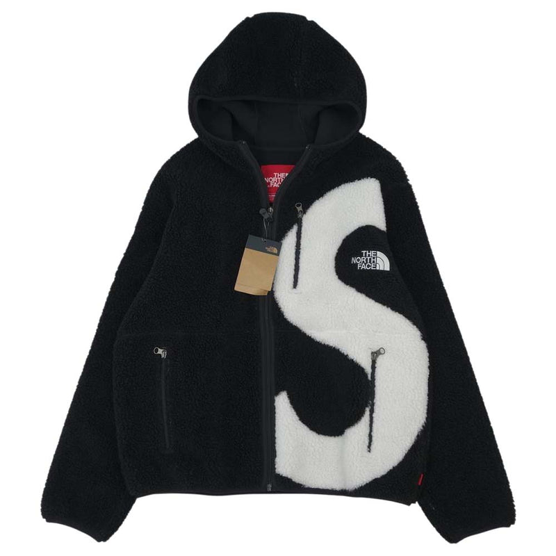 Supreme S Logo hooded fleece jacket M