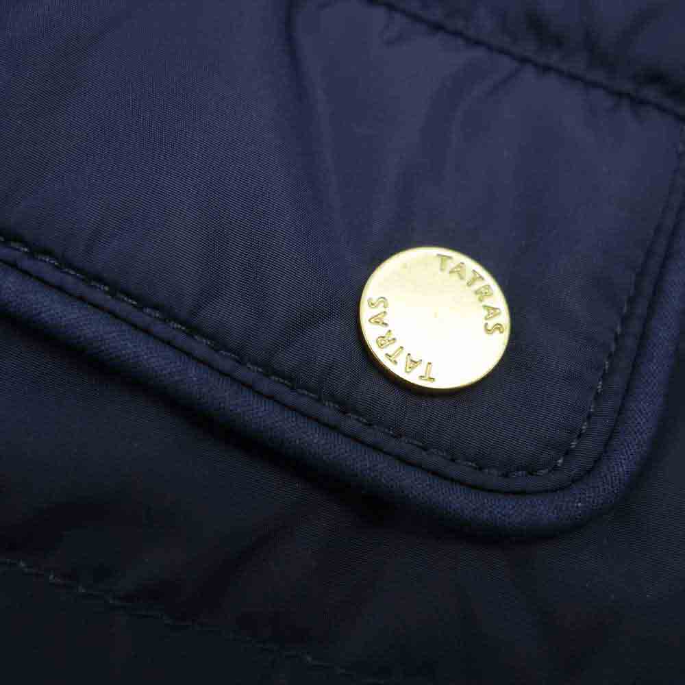 TATRAS タトラス 17SS LTA17S4607 DOWN JACKET ノーカラー ショート ダウン ジャケット ダークネイビー系【中古】
