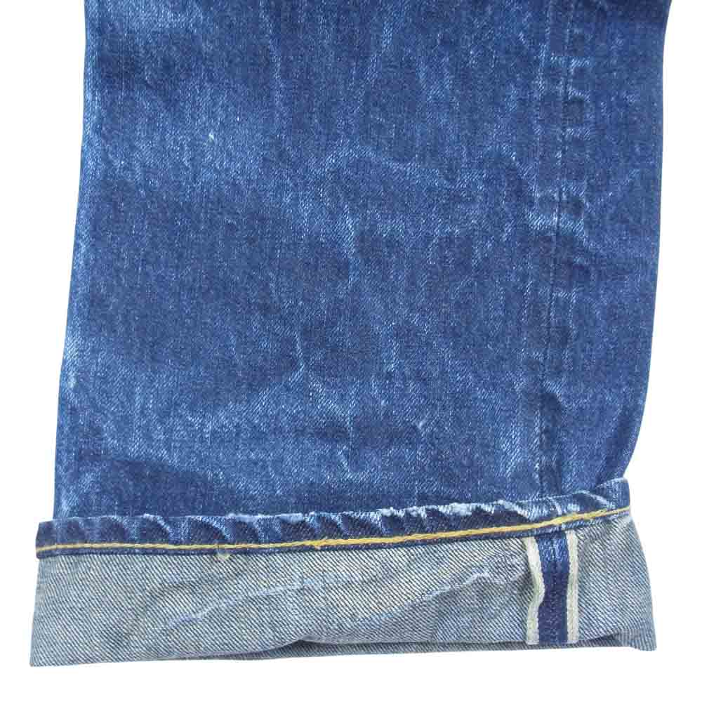 Levi's リーバイス 44501-0128 米国製 BIGE ボタン裏刻印554 月桂樹 S501XX デニム パンツ インディゴブルー系 34【中古】
