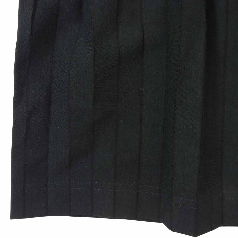 Yohji Yamamoto ヨウジヤマモト Y-3 ワイスリー BQ8770 W SPLUX SHORT ストライプ ワイド クロップド ブラック系 2XS【美品】【中古】