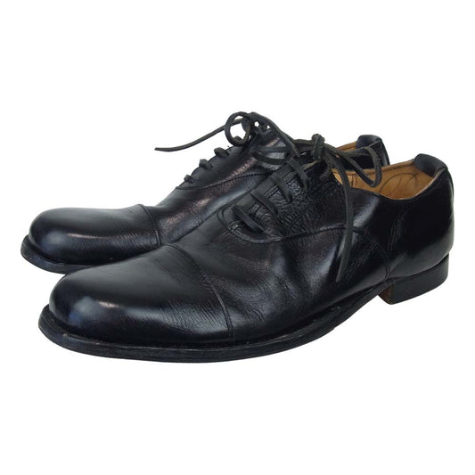 Paul Harnden ポールハーデン 内羽根 短靴 ストレートチップ レザーシューズ ブラック系 9【中古】