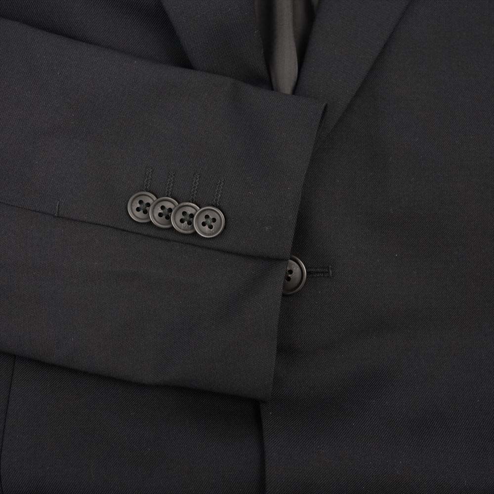 UNIQLO +J ユニクロ 311-432644 ウールブレンド ジャケット パンツ セットアップ ブラック系 XXL【中古】