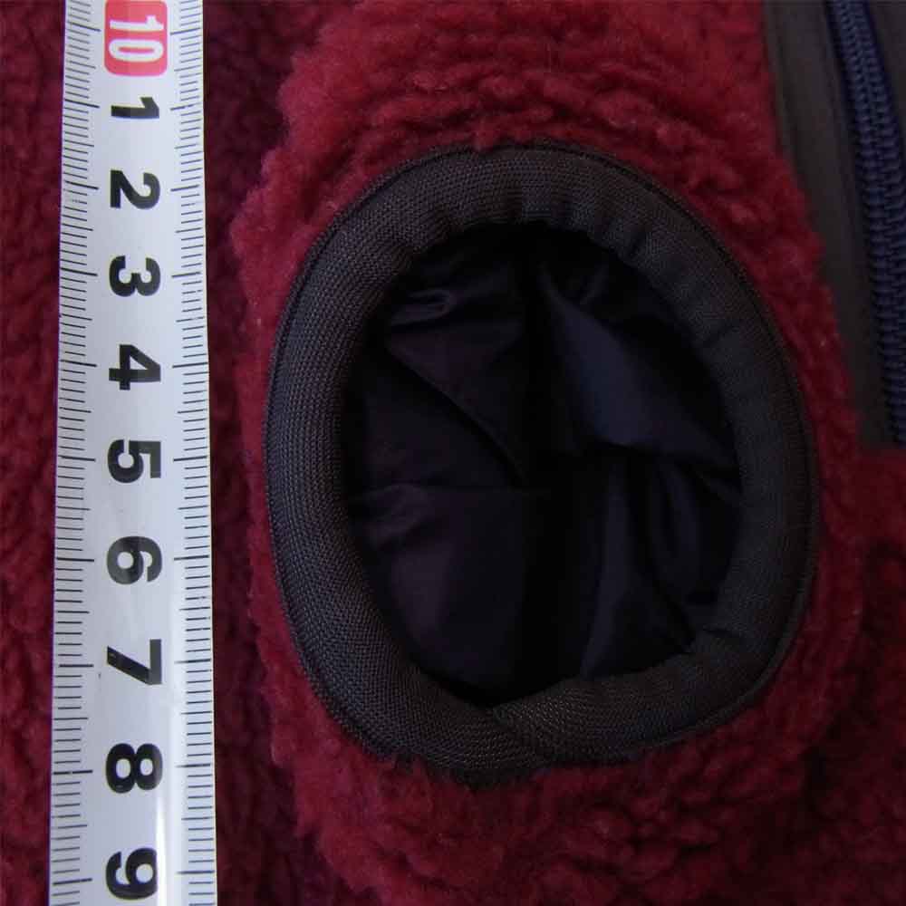 patagonia パタゴニア 96AW 29361 USA製 Pile Glissade Pullover パイル グリセード プルオーバー リバーシブル エンジ系 パープル系 S【中古】