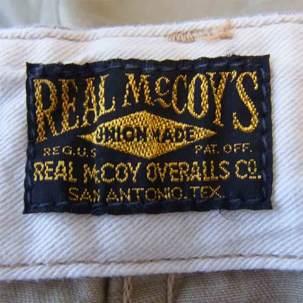 The REAL McCOY'S ザリアルマッコイズ ミリタリー ボタンフライ コットン チノ パンツ ベージュ系 32【中古】