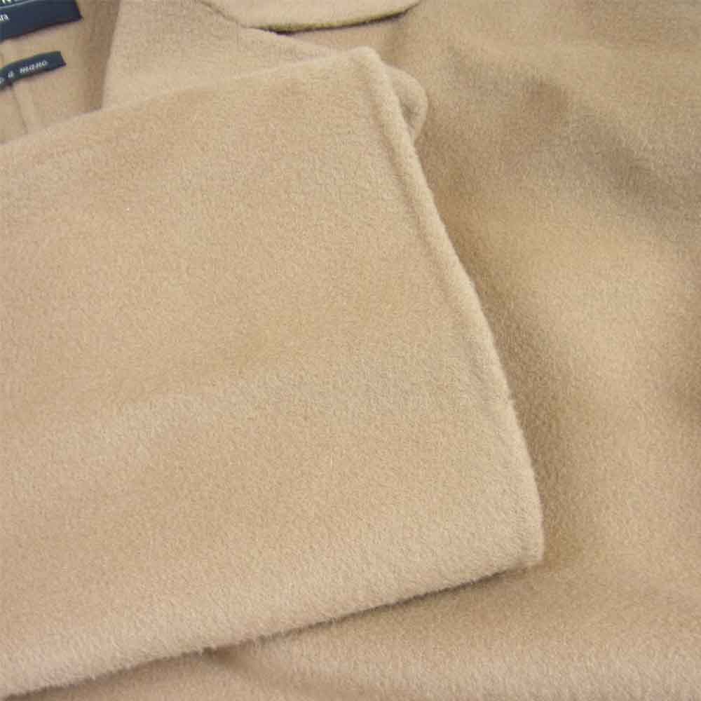 MAX MARA マックスマーラ WEEKEND TANGA WOOL COAT ウィークエンドライン タンガ ピュア ウール ベルテッド コート ベージュ系 36【中古】
