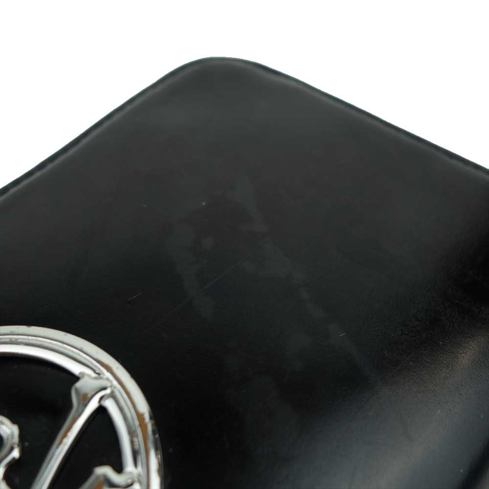 mastermind JAPAN マスターマインドジャパン × ポーター PORTER LEATHER LONG ZIP WALLET ラウンドジップ ラウンドファスナー ウォレット ブラック系【中古】