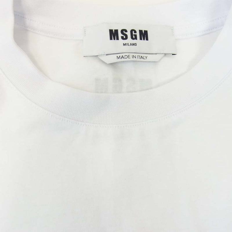 MSGM エムエスジーエム 2941MDM77 レース スリーブ Tシャツ カットソー ...