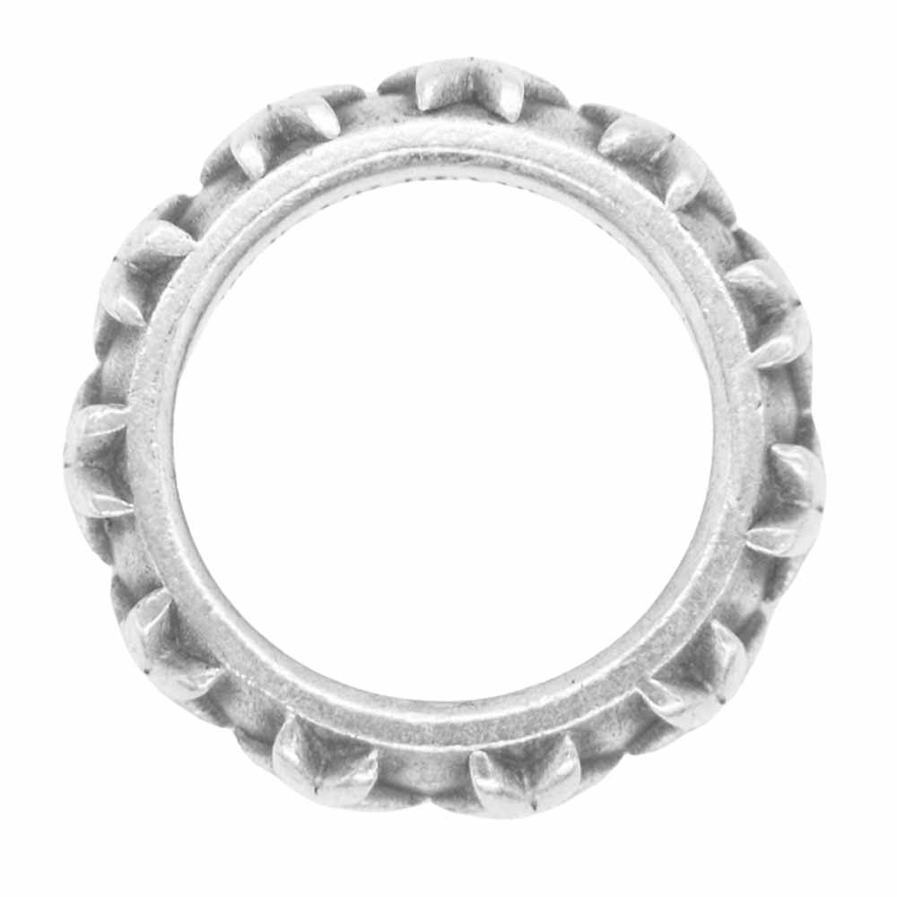 CHROME HEARTS クロムハーツ(原本無) STAR BAND RING スター バンド リング シルバー系【中古】