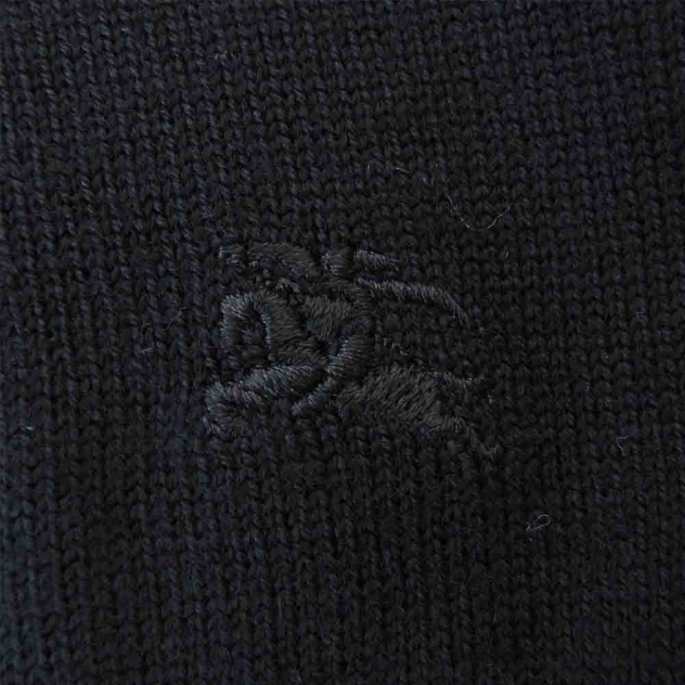 BURBERRY LONDON バーバリー ロンドン タートルネック 半袖 ニット ブラック系 1【美品】【中古】