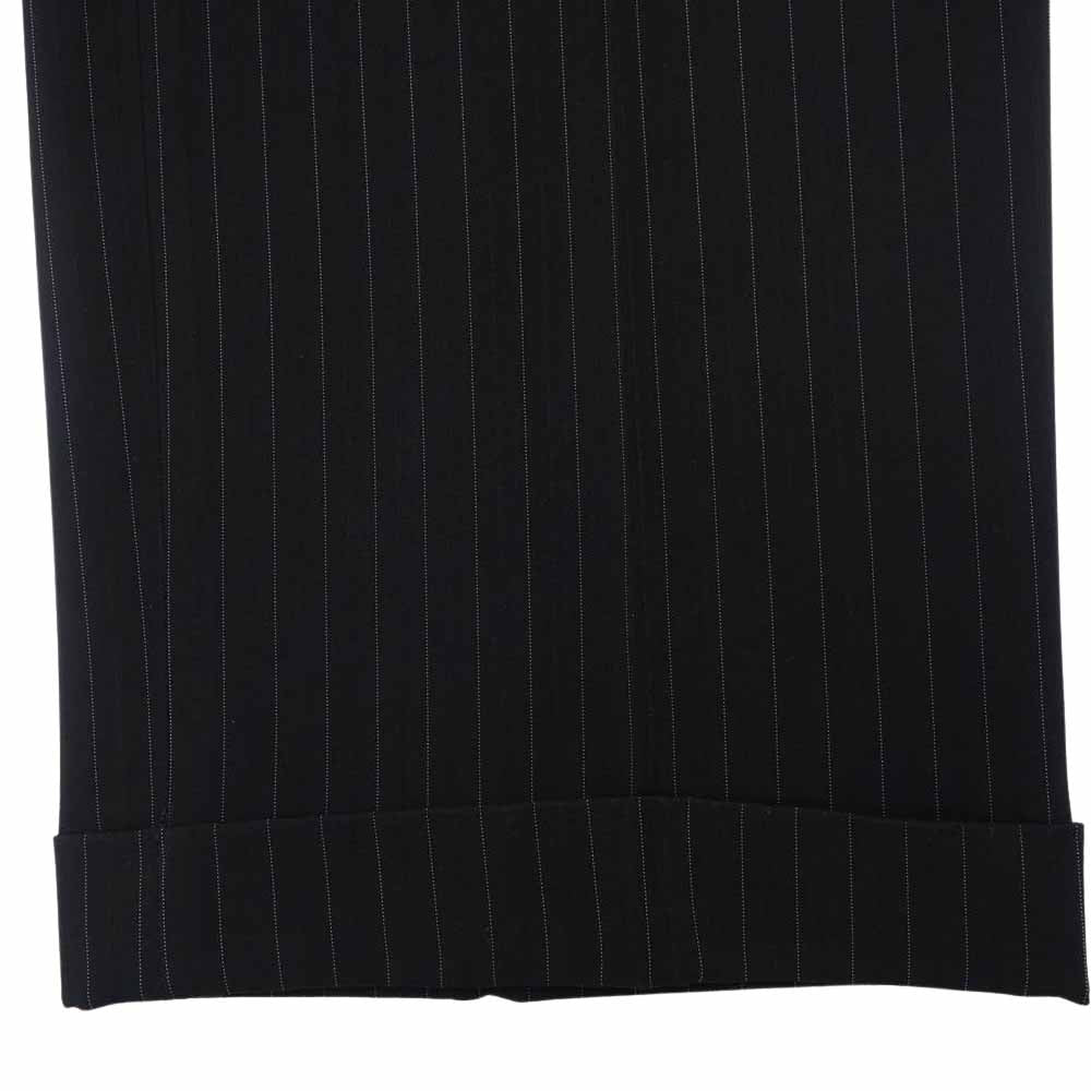ARMANI COLLEZIONI アルマーニコレッツォーニ ホワイトストライプ セットアップ ブラック ブラック系 48【中古】