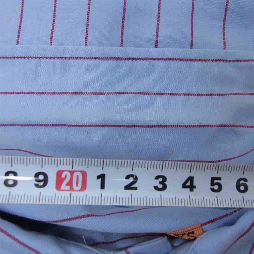 TENDERLOIN テンダーロイン T-STRIPE WORK SHT ストライプ ワークシャツ ブルー系 XS【中古】