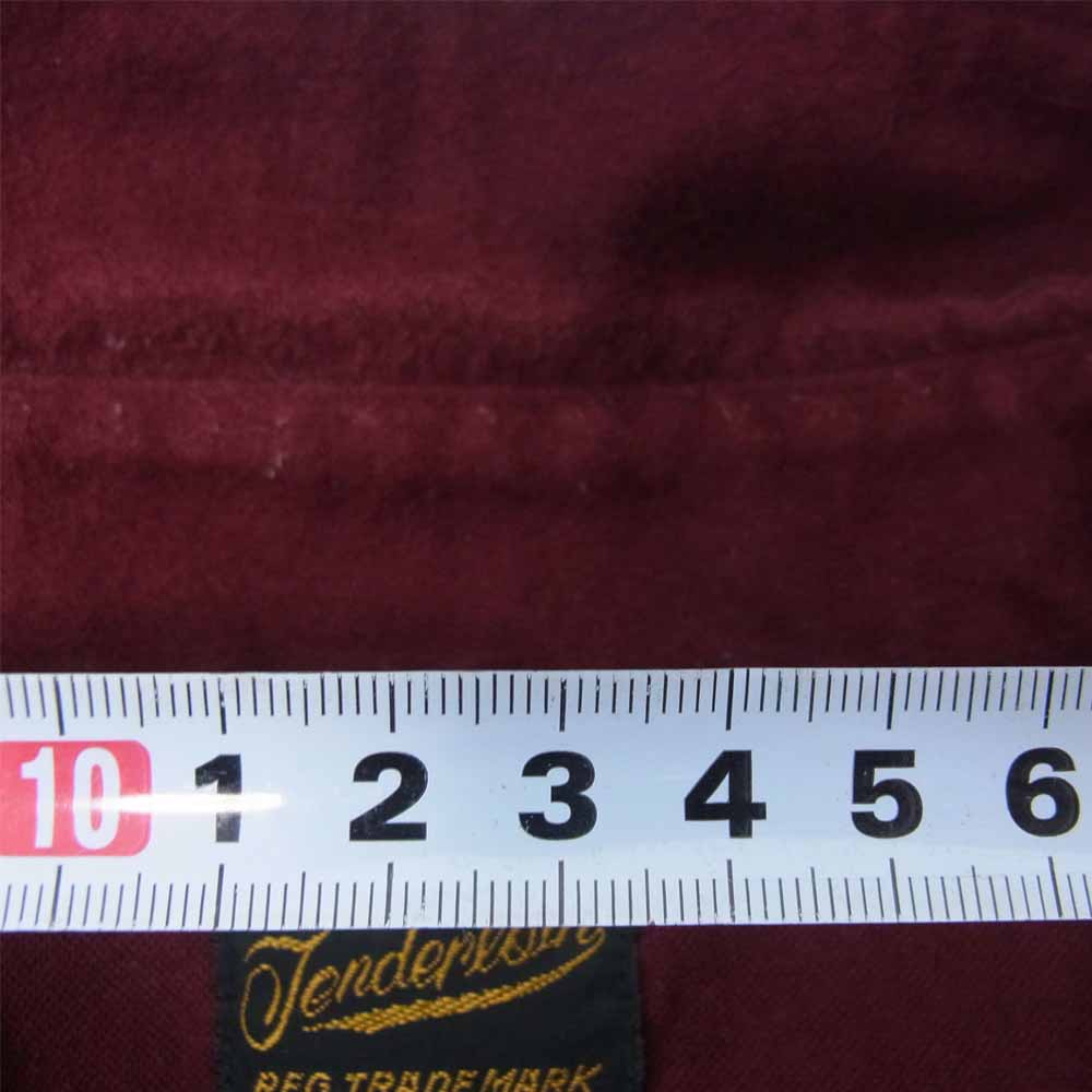 TENDERLOIN テンダーロイン T-FLANNEL SHT フランネル シャツ エンジ系 XS【中古】