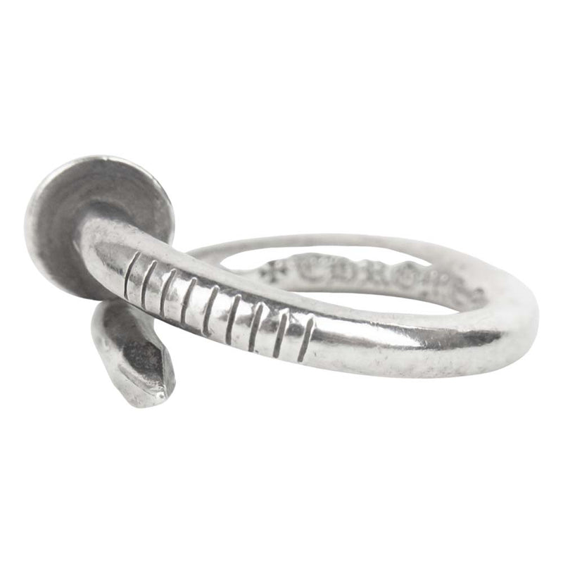 CHROME HEARTS クロムハーツ（原本無） NAIL FLAT RING ネイル フラット リング シルバー系 11号【中古】