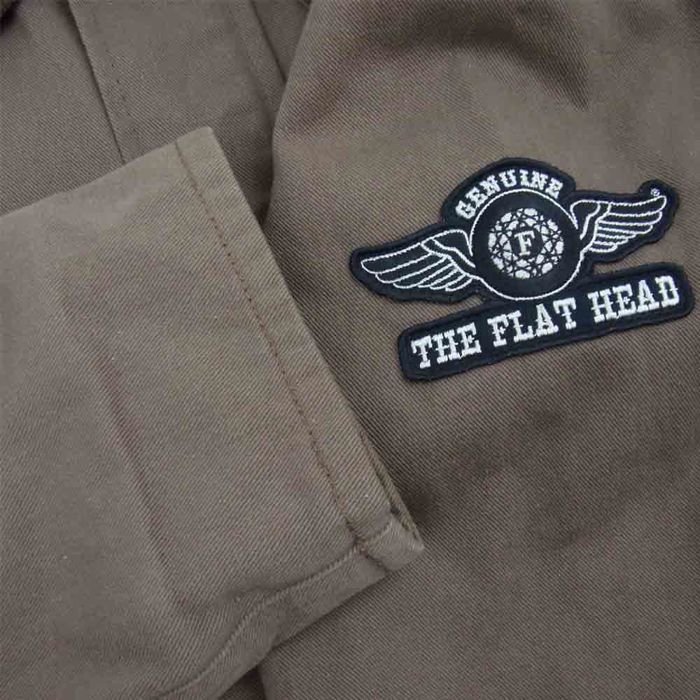 THE FLAT HEAD ザフラットヘッド HCJ-02W GLORY PARK HEAVY TWILL JACKET ヘビーツイル ブラウン系 38【中古】