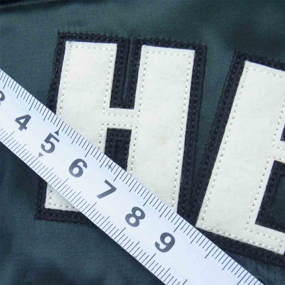 THE FLAT HEAD ザフラットヘッド SV-62 サテン リバーシブル スカジャン スーベニア モスグリーン系 38【中古】