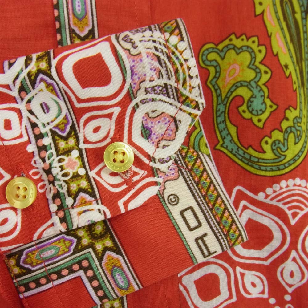 ETRO エトロ 国内正規品 総柄 レッド系 42【中古】