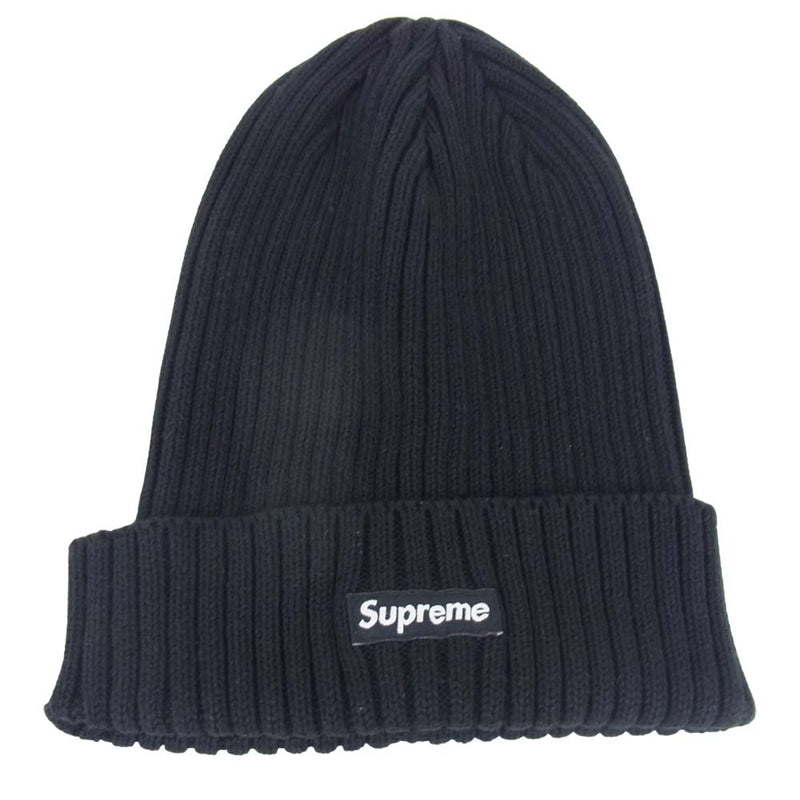 supreme Overdyed ribbed beanie ブラック帽子