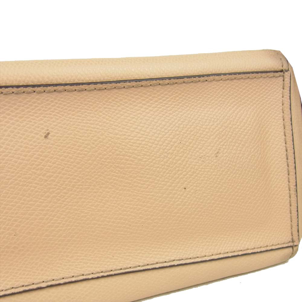 COACH コーチ レザー トートバッグ ベージュ系【中古】