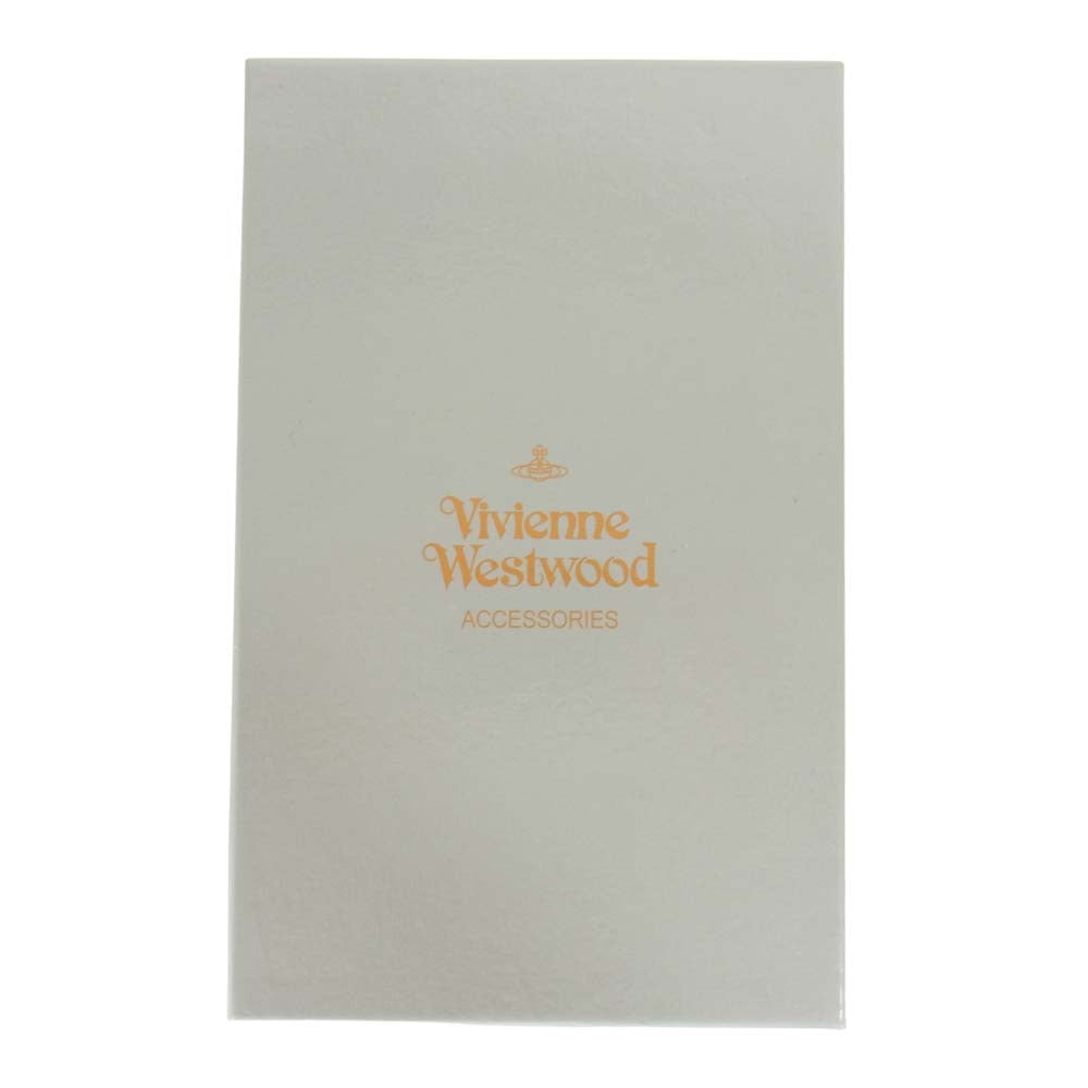 Vivienne Westwood ヴィヴィアンウエストウッド NEW SQUIGGLE WALLET オーブマーク付 レザー 長財布 ブラック系【新古品】【未使用】【中古】