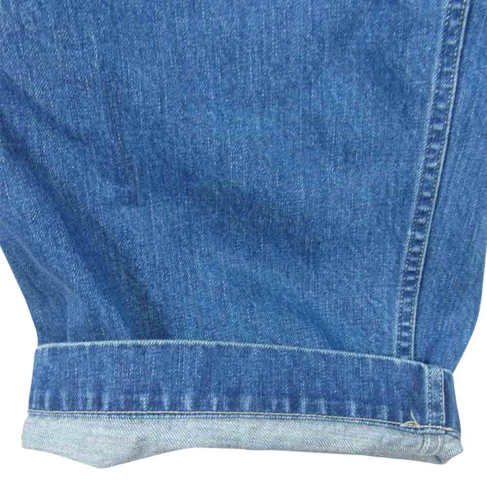 GRAPHPAPER グラフペーパー 21SS GM204-40252-1 ONLY ARK 別注 Belted Denim Pants 12 インディゴ ベルテッド タック デニム パンツ インディゴブルー系 1【中古】