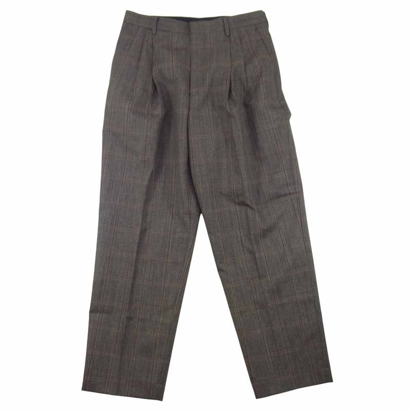 AURALEE オーラリー ２１AW A21AP02CB BLUEFACED WOOL CHECK WIDE ...
