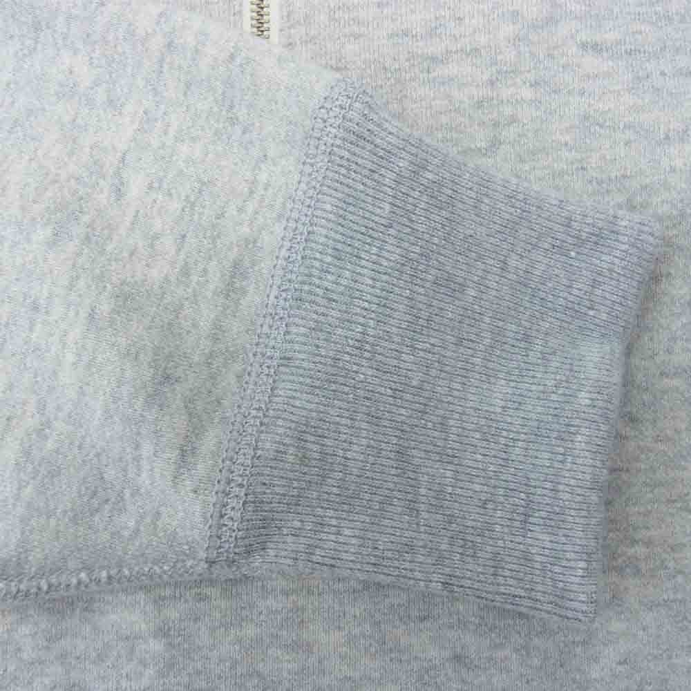 The REAL McCOY'S ザリアルマッコイズ ハーフジップ 襟付き スウェット グレー系 XL【美品】【中古】