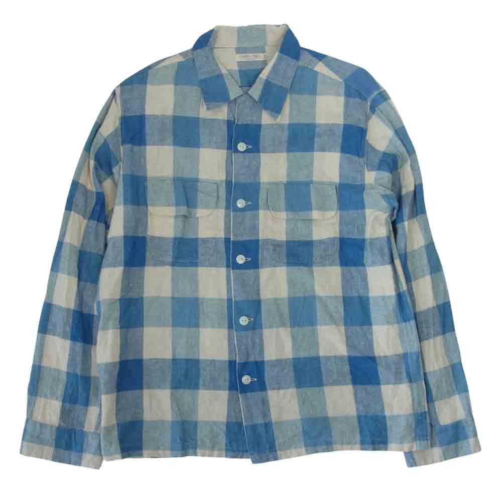 FULLCOUNT フルカウント 4018 OPEN CHECKER HAWAIIAN SHIRT オープン