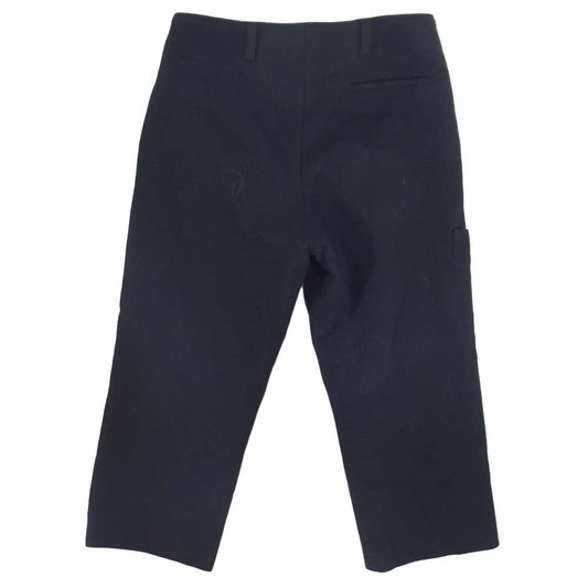 Paul Harnden ポールハーデン 国内正規 フロントジップ ウールメルトン マリン パンツ ネイビー系 S【中古】