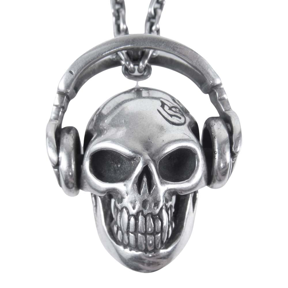 ギローム P-017 D.J.スカル XL ネックレス DJ スカル シルバー系【中古 