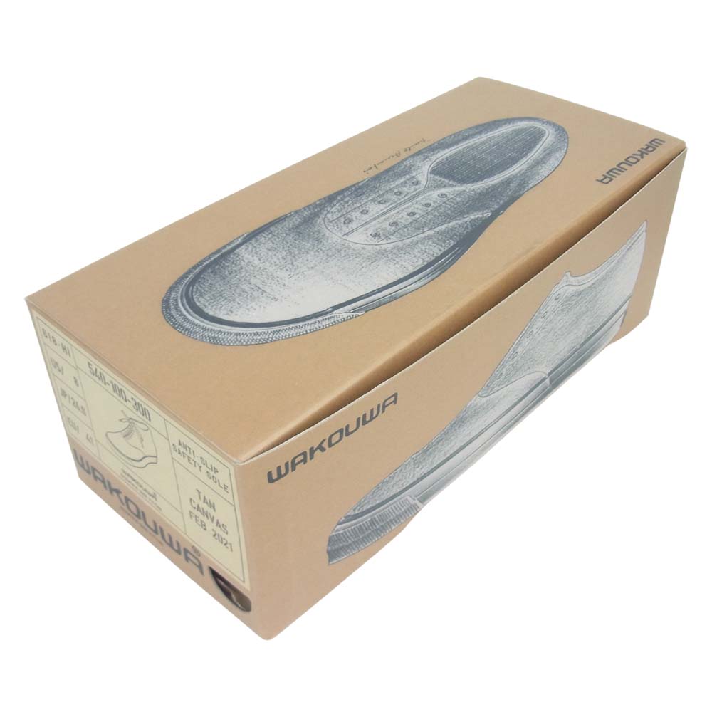 ANATOMICA アナトミカ 540-100-300 WAKOUWA ワクワ DECK SHOES HI デッキ シューズ ハイカット ベージュ系 26cm【極上美品】【中古】