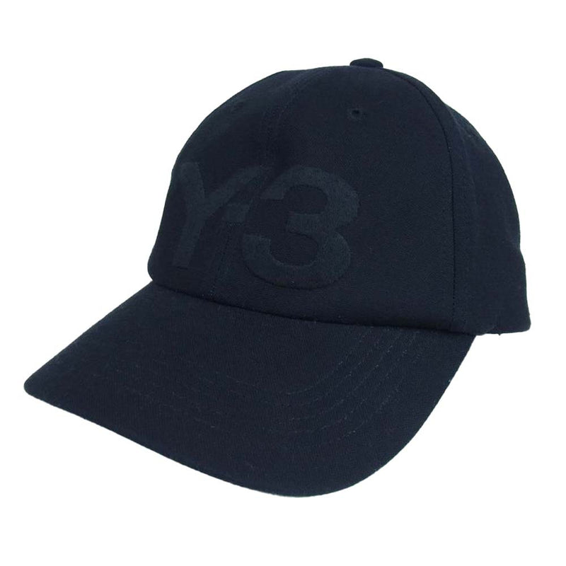 Y-3ヨウジヤマモトyohjiyamamoto黒ロゴキャップ帽子