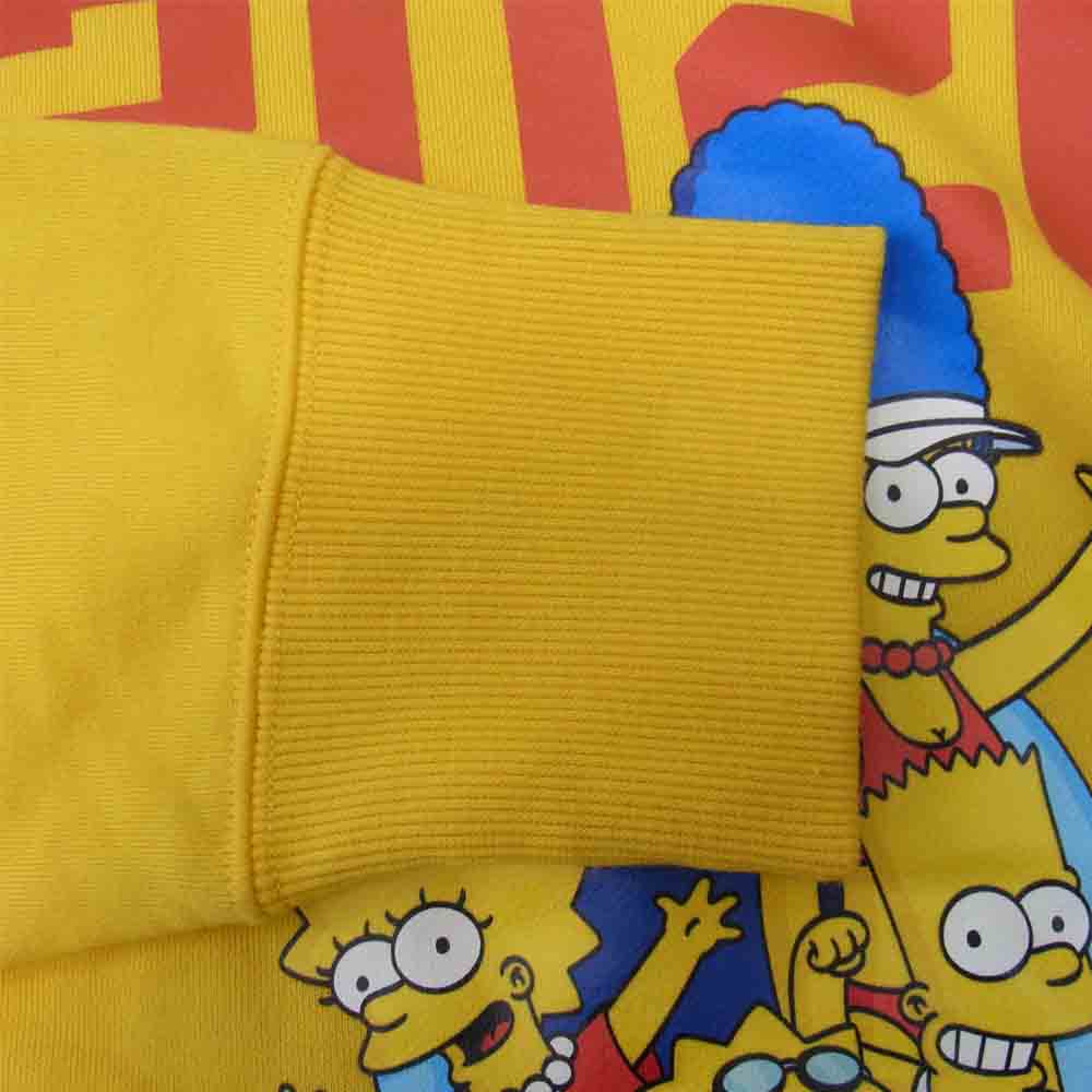 atmos アトモス LAB × THE SIMPSONS クルーネック スウェット トレーナー イエロー系 XL【中古】