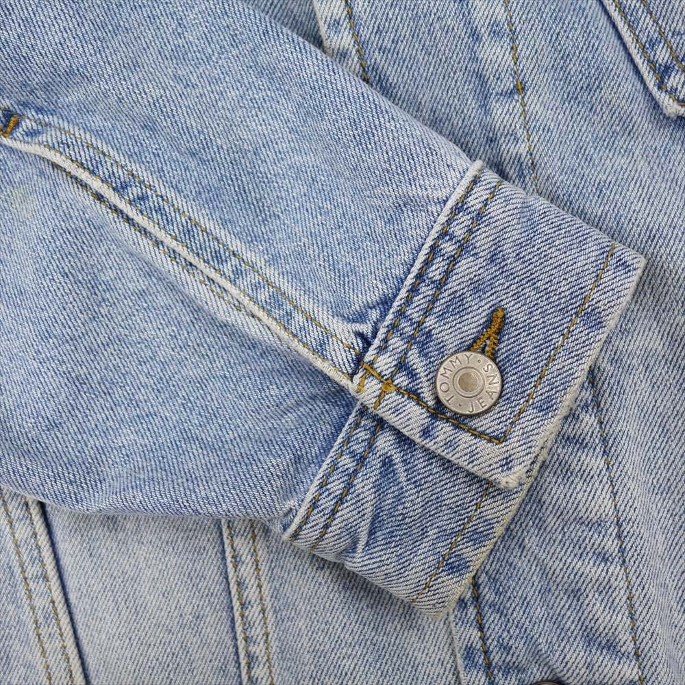 TOMMY トミー JEANS BIG FRAG LOGO 星条旗 デニムジャケット インディゴブルー系 XS【中古】