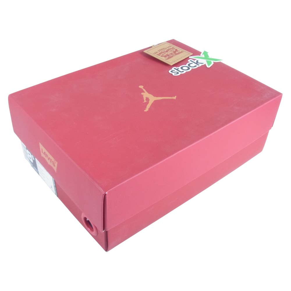 NIKE ナイキ × LEVIS リーバイス AIR JORDAN4 AO2571-001 10周年記念 デニム スニーカー ブラック系 26.5cm【中古】