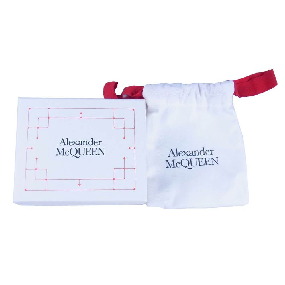 Alexander McQueen アレキサンダーマックイーン スカル ブレスレット イタリア製 S シルバー×ゴールド系【中古】