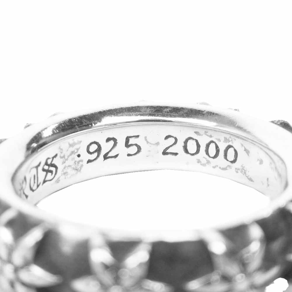 CHROME HEARTS クロムハーツ(原本無) STAR BAND RING スター バンド リング シルバー系 19号【中古】