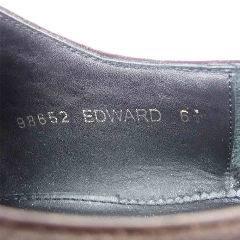 JALAN SRIWIJAYA ジャランスリウァヤ 98652 BLACK GRAIN Wingtip Shoes ウィングチップ グレインレザー シューズ ダークブラウン系 6.5【中古】